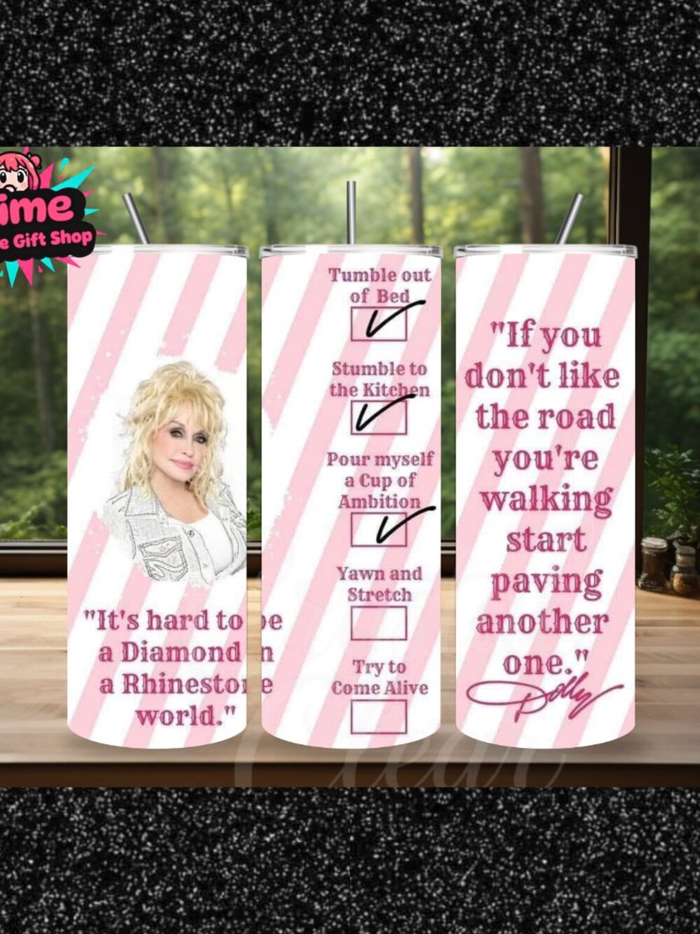 Dolly Parton 20oz Stainless Steel Tumbler